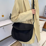 Waterproof Nylon Women's Crossbody Bag - Solid Shoulder Bag