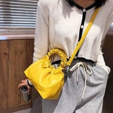 Solid Women Handbag Shoulder Bag Leather Female Purse Crossbody Bag