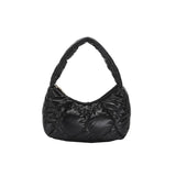 Plaid Down Bags Autumn Winter Cotton Jacket Purse Tote Bag