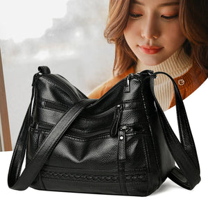 Solid Women Messenger Bags Sheepskin Diagonal Cross Bag Youth Casual