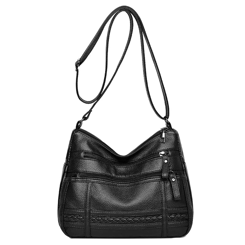 Solid Women Messenger Bags Sheepskin Diagonal Cross Bag Youth Casual