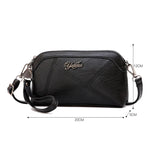 Solid PU Leather Shoulder Bag Small Crossbody Bag For Women Ladies Daily Wallet