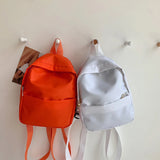 Solid Women Nylon Backpack Teenage Girl Shoulder Travel School Bag