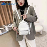 Stylish Women PU Leather Backpack School Travel Bags Lady Shoulder Crossbody Bag