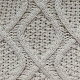 Vintage Knitting Tote Bag Crochet Large Capacity Shopping Bag