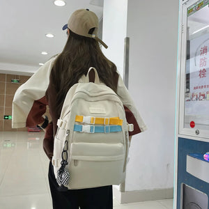 Waterproof Nylon Backpack for School Girls