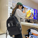 Waterproof Nylon Backpack for School Girls
