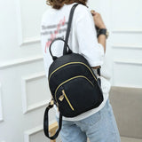 Vintage Multi-Pocket Canvas Double Shoulder Bag
