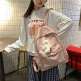 Teenage Girl Waterproof Nylon Backpack