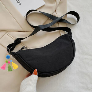 Solid Women's Fanny Pack Nylon Waist Bag Shoulder Crossbody Chest Bags