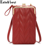 Solid Women's Mini Crossbody Bag Cell Phone Shoulder Messenger Clutch