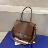 Solid Women's Shoulder Bag Large Capacity Tote Bag