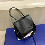 Solid Women's Shoulder Bag Large Capacity Tote Bag