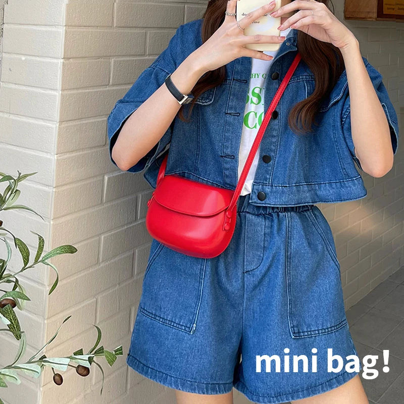 Solid Women's Shoulder Crossbody Bag Vintage Female Handbag