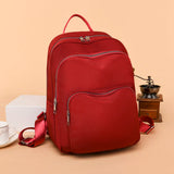 Solid Women's Backpack Large Capacity Travel Girls School Bags