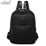 Solid Women's Backpack Large Capacity Travel Girls School Bags