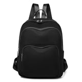 Solid Women's Backpack Large Capacity Travel Girls School Bags