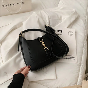 Solid Women's Shoulder Bag Pu Leather Female Handbag for Summer Travel