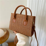 Solid Small Square Bag for Girl Women's Shoulder Bag