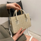 Solid Small Square Bag for Girl Women's Shoulder Bag