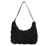 Quilted Cotton Padded Nylon Shoulder Bag Women Large Capacity Shoulder Bag
