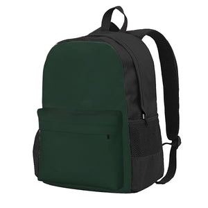 Dark Green Backpack for Men and Women - School Bag