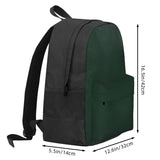 Dark Green Backpack for Men and Women - School Bag