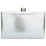 Red Leather Evening Bag Chain Party Shoulder Bags