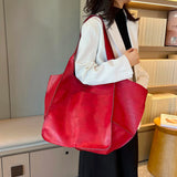 European American Style Leather Shoulder Bag for Women