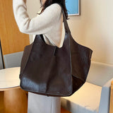 European American Style Leather Shoulder Bag for Women
