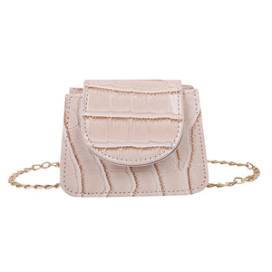 Retro Small Crossbody Purse Solid Flip Shoulder Totes Chain Flap Ladies