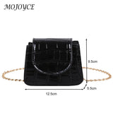 Retro Small Crossbody Purse Solid Flip Shoulder Totes Chain Flap Ladies