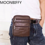 Leather Shoulder Waist Bags Men Women Belt Fanny Packs Phone Pouch