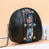 Goat Skin Leather Crossbody Bag Small Shoulder Pouch