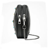 Goat Skin Leather Crossbody Bag Small Shoulder Pouch