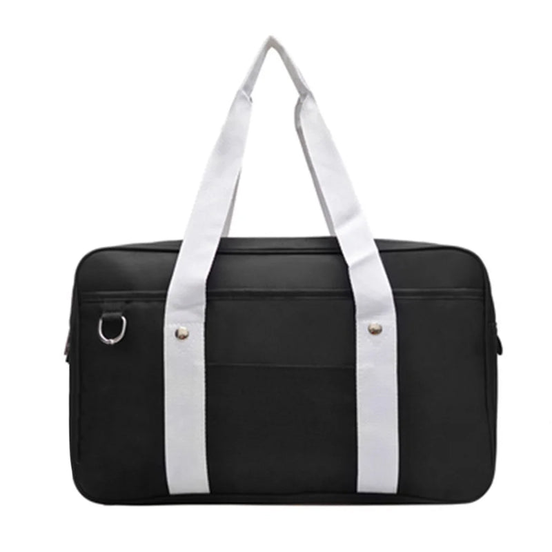 Solid Japanese Handbags Oxford Travel Bag Square Unisex Shoulder Bags