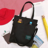 Large Capacity Girl Canvas Shoulder Female Bags Women's School Messenger Bags