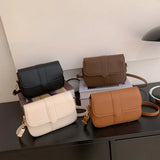 Small Leather Shoulder Bag Women's Crossbody Tote Flap Purse