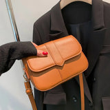 Small Leather Shoulder Bag Women's Crossbody Tote Flap Purse