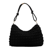 Lingge Shoulder Underarm Bag Women's Style Dumpling Bag Large Capacity
