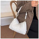 Lingge Shoulder Underarm Bag Women's Style Dumpling Bag Large Capacity