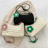 Solid Lingge Underarm Bag Women's Style Dumpling Bag