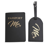 Personalized MR MRS Passport Cover Set