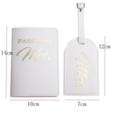 Personalized MR MRS Passport Cover Set