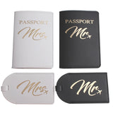 Personalized MR MRS Passport Cover Set