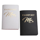Personalized MR MRS Passport Cover Set
