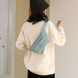 Colorful Nylon Waist Pack Women Belt Bag Travel Purse Phone Pouch