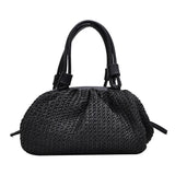 Stylish One-Shoulder Shell Bag Women's Straw Crossbody Bag