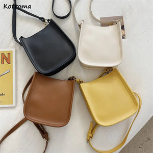 PU Leather Shoulder Bags Women Big Capacity Daily Texture Ha
