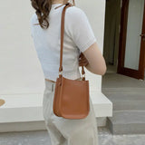 PU Leather Shoulder Bags Women Big Capacity Daily Texture Ha
